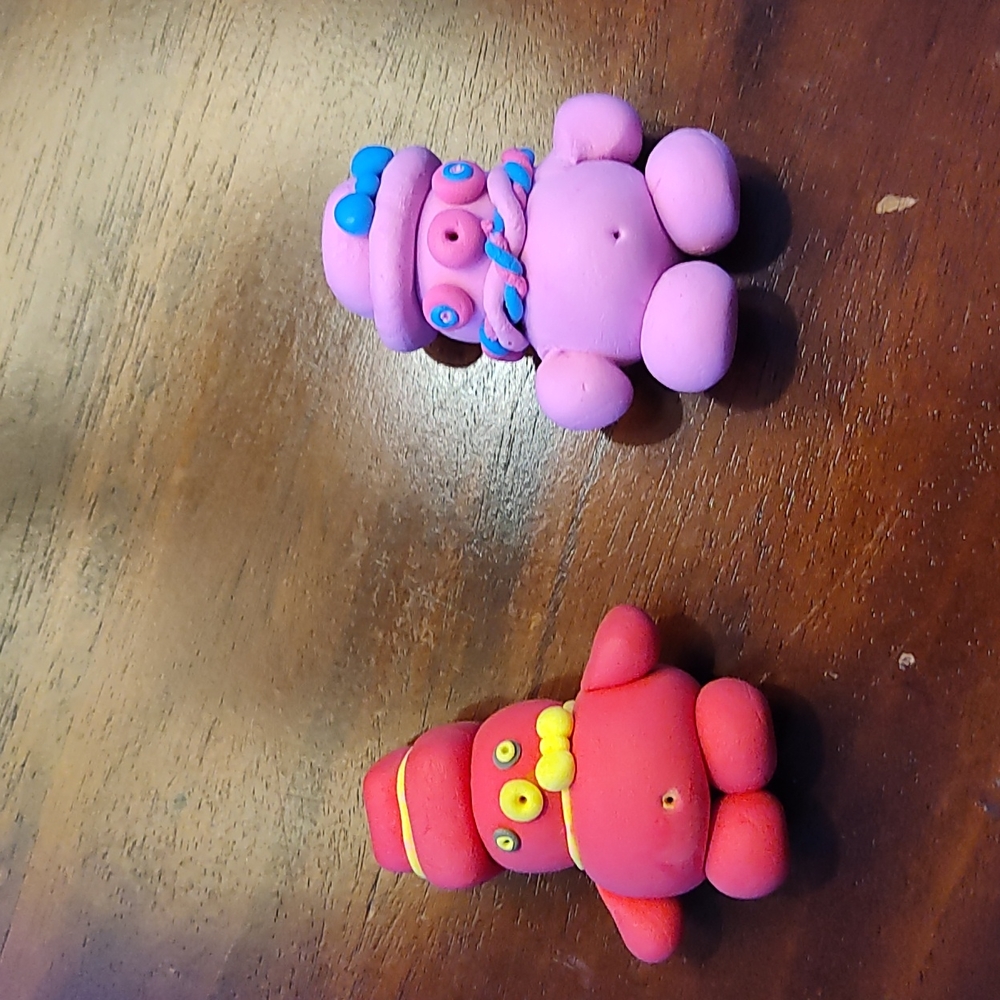 Kawaii Air dry clay 2 original characters